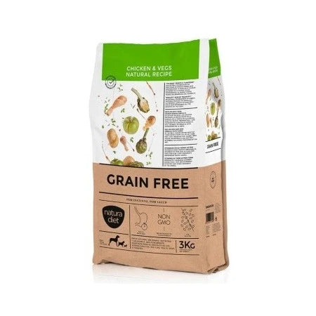 Natura Diet Grain Free de pollo para perros de todas las razas y tamaños