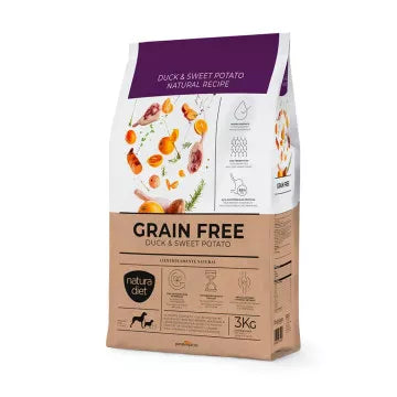 Pienso sin cereales de pato para perro Natura Diet Grain Free Duck and Sweet Potato