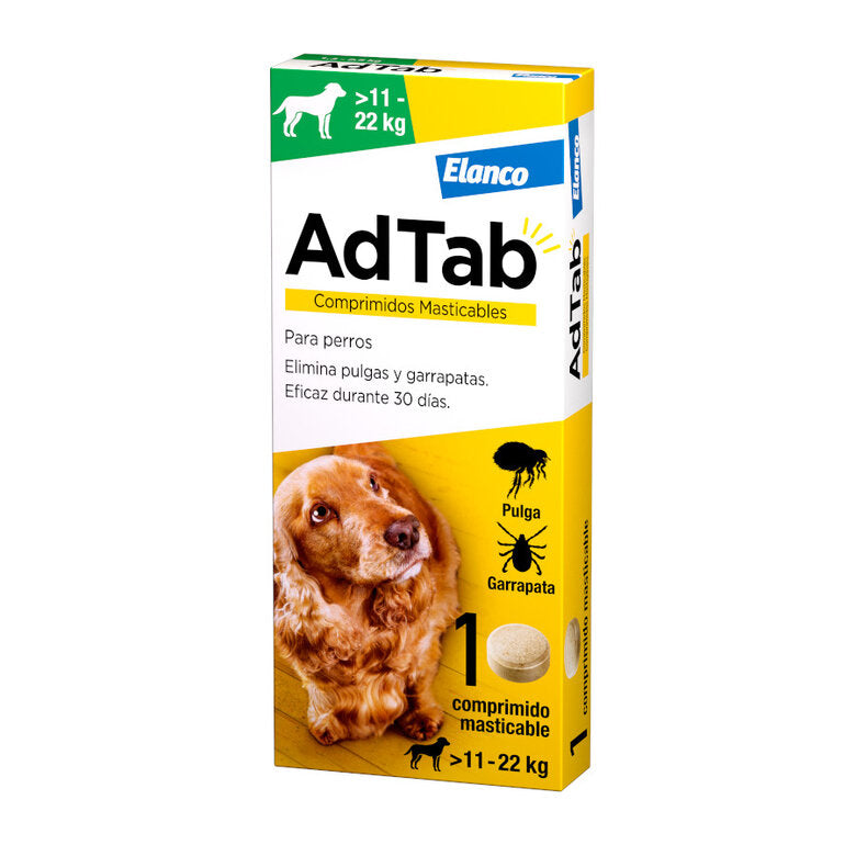 AdTab Comprimidos Masticables Antiparasitarios para perros 11 - 22kg