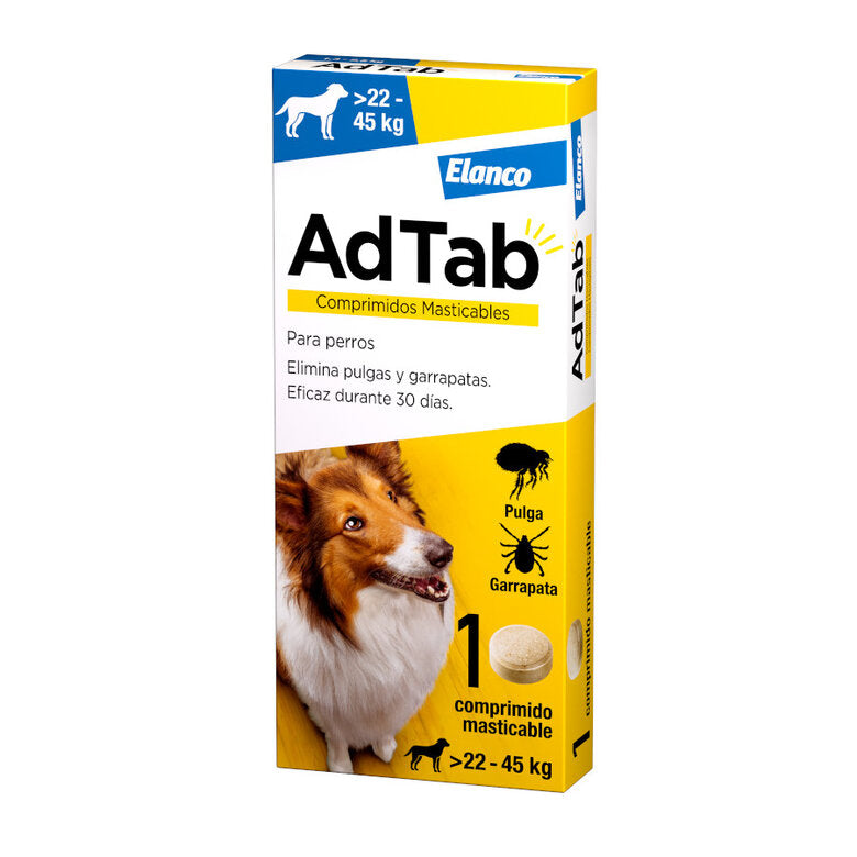 AdTab Comprimidos Masticables Antiparasitarios para perros 22 - 45kg