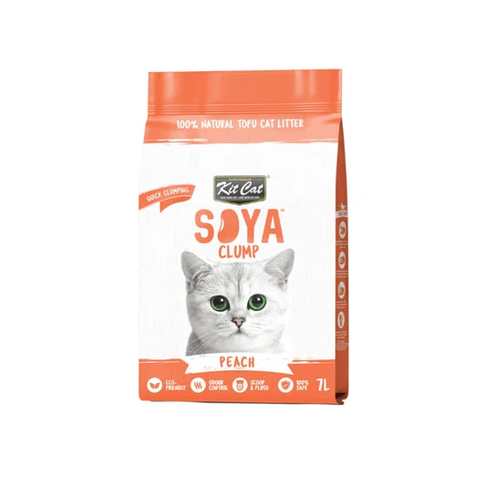 Kit Cat Soya Clumping Arena de Soja BIO Melocoton 7L