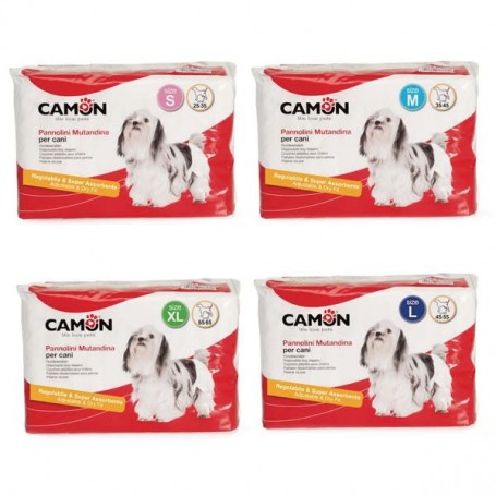 Camon 12 Pañales desechables Panty para Perros Hembras