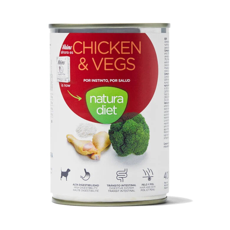 400 g Natura Diet Pollo y Verduras latas para perros