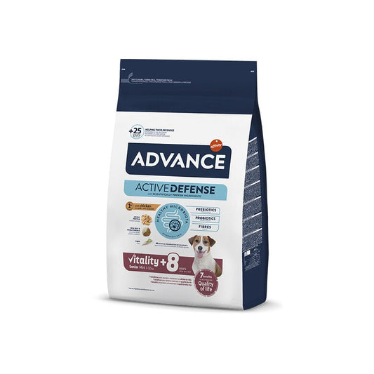 Advance Senior Mini +8 Pollo y Arroz pienso para perros