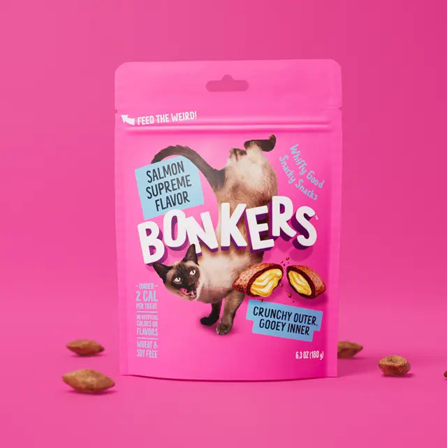 Bonkers Snack de salmon para gato 180g