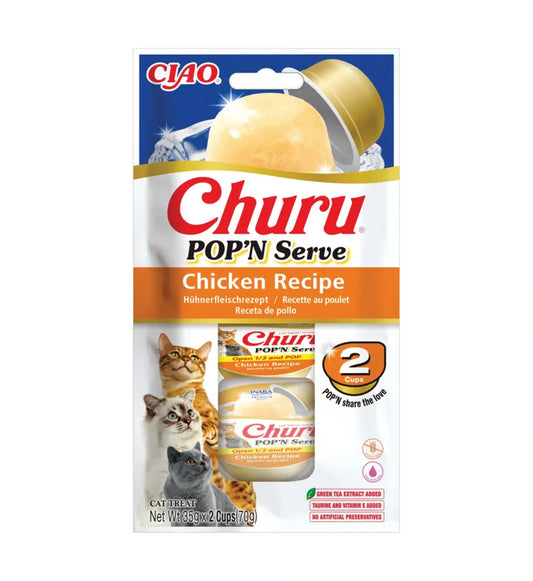 Cat Pop'n Serve de Pollo 2uds 70g