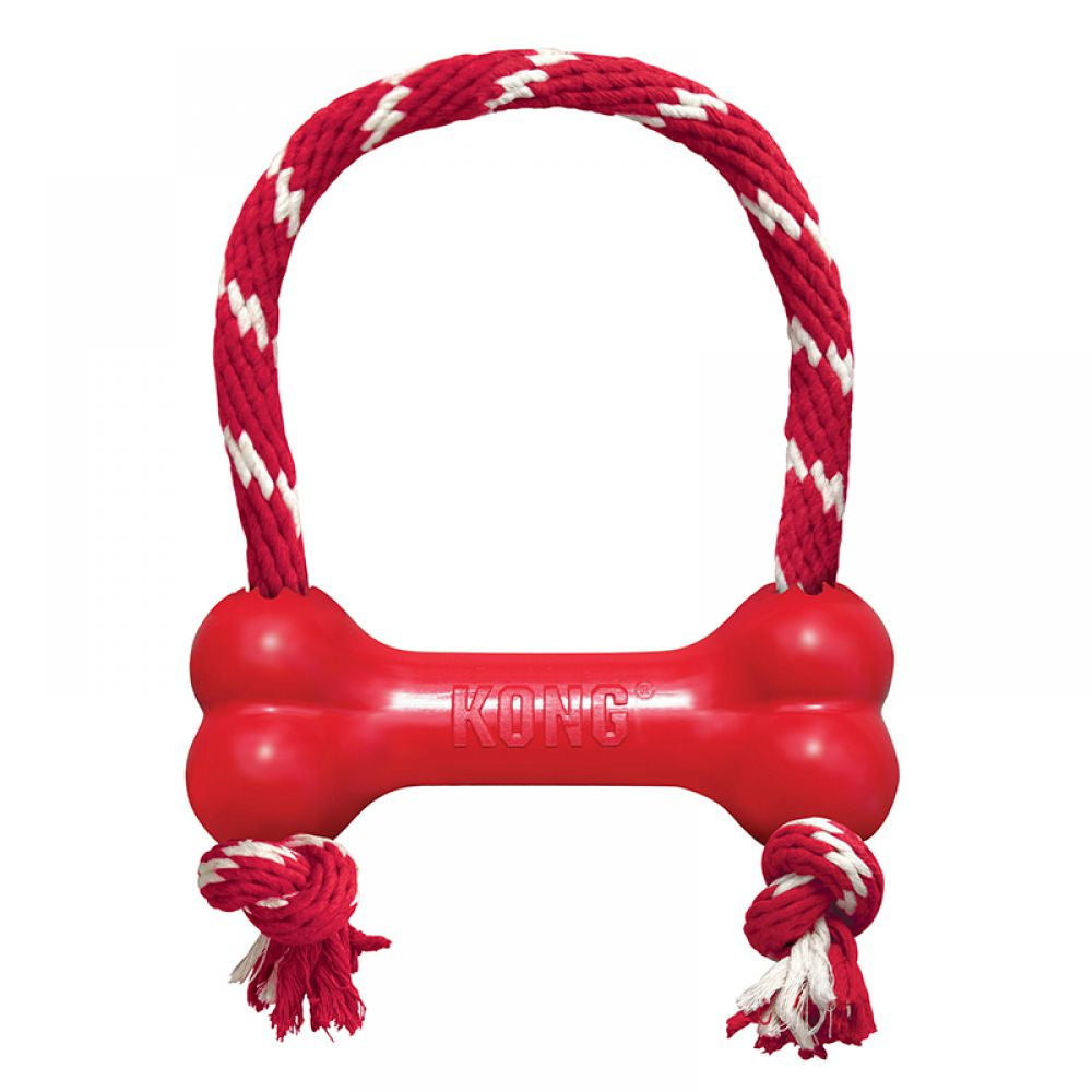 Kong Goodie Bone Hueso con cuerda para perros