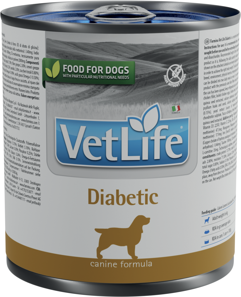 FARMINA VET LIFE NATURAL DIET DOG DIABETIC