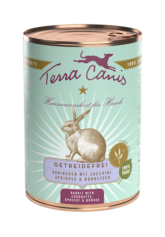 TERRA CANIS GRAIN FREE - Conejo con calabazin , albaricoque y borraja, sin cereales