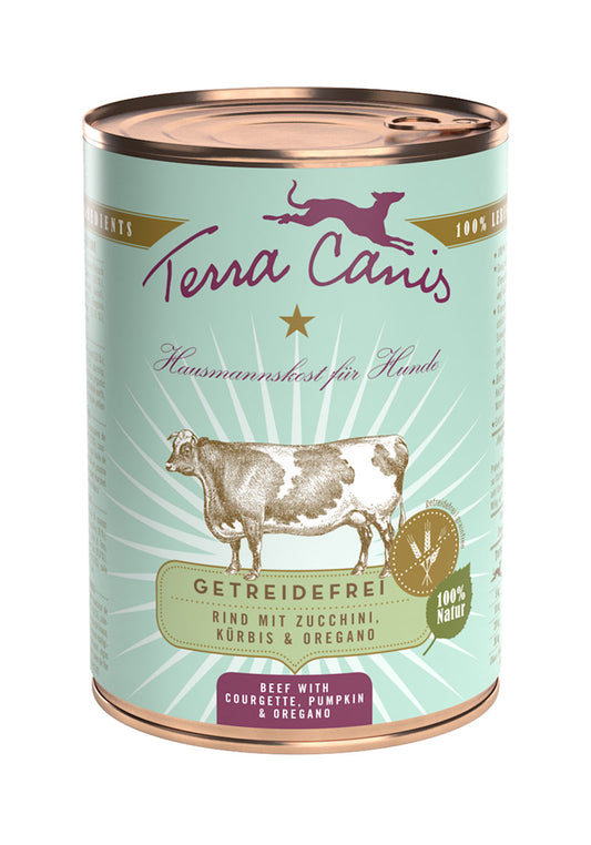 TERRA CANIS GRAIN FREE - Buey con  calabacin,con calabaza y oregano, sin cereales
